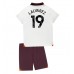 Billige Manchester City Julian Alvarez #19 Børnetøj Udebanetrøje til baby 2023-24 Kortærmet (+ korte bukser)
